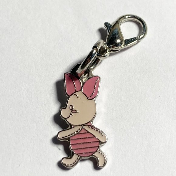 Vintage Disney Winnie The Pooh Piglet Lot of 6 Clip On Charms Purse Zipper Pull - Picture 9 of 11
